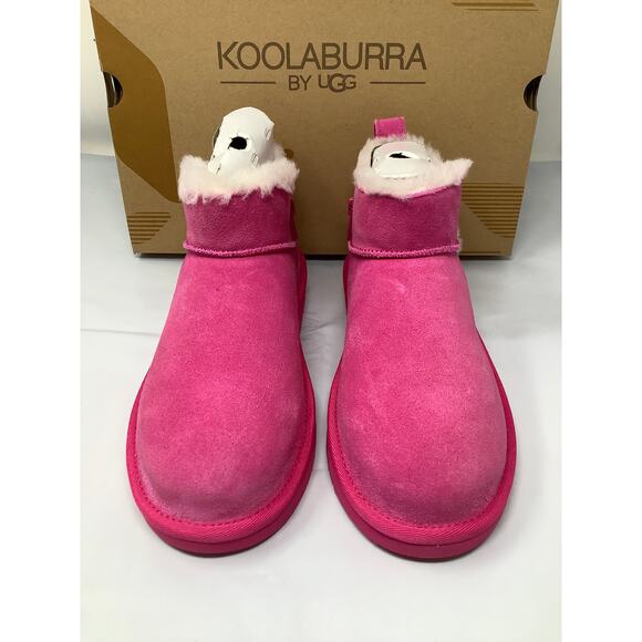 Koolaburra by UGG Kids 5 Fuchsia Koola Ultra Mini Platform Ankle Boots BR2-4 - Picture 1 of 6